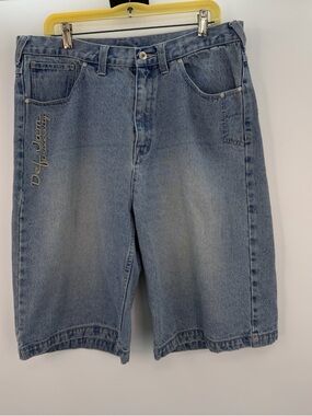 Def Jam University Baggy Denim Shorts Size 36 Y2K Hip Hop Vintage 2000s